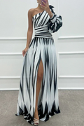 Shiloh | Elegant Striped Maxi Dress