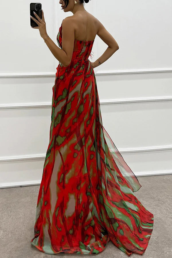 Sandra | Vibrant Draped Dress