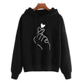 Comfortable Graphic Print Hoodie for Women with Drawstring Hood Long Sleeve Oversized Relaxed Style