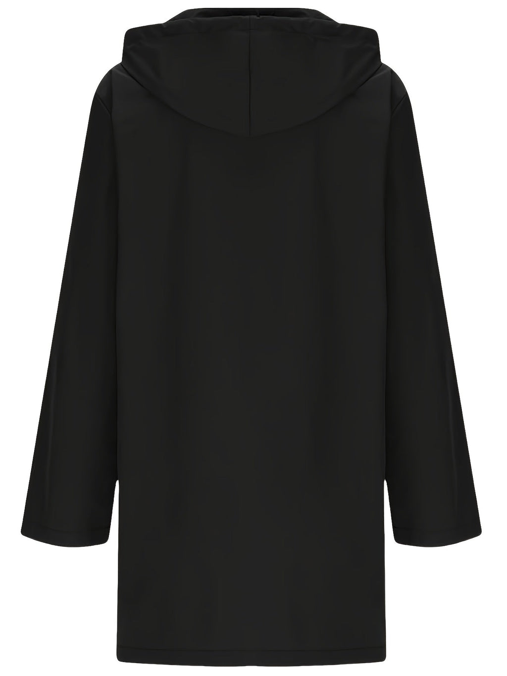 Effortless Trench Coat for Women with Hooded Button Front Longline Pocket Style