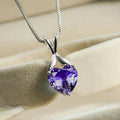 Heart of Violet Necklace | White Gold