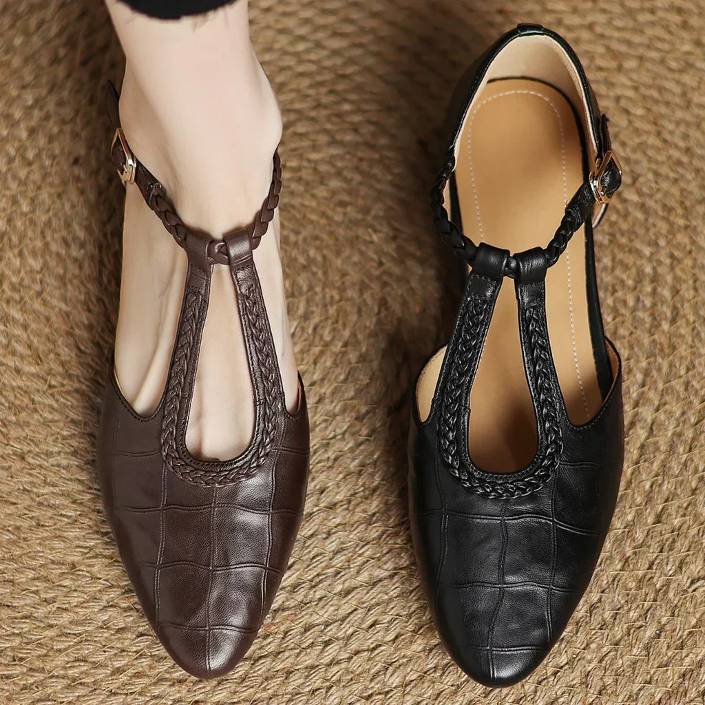 Leather Mary Janes