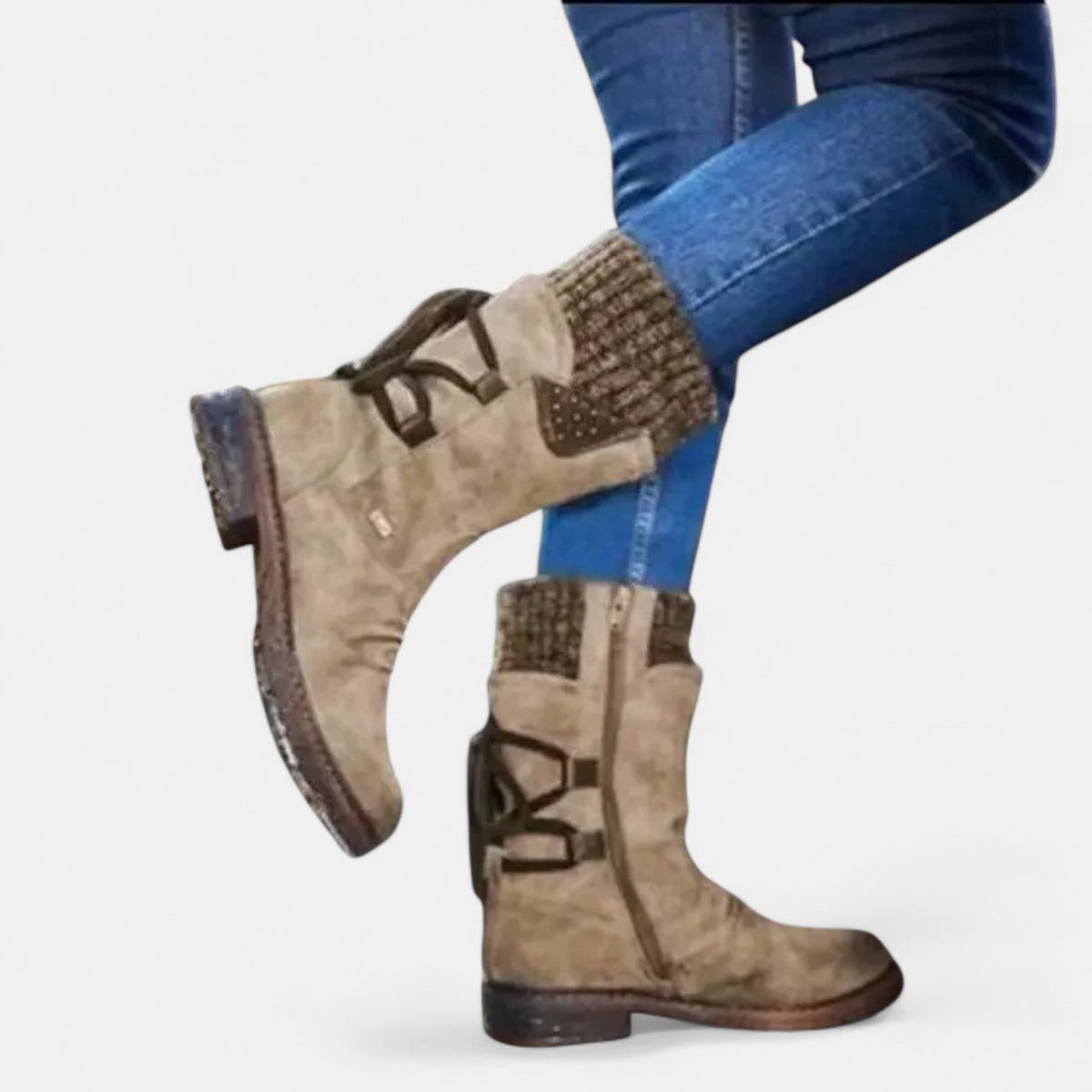 Warm Lined Women's Winter Boots with Cushioned Insole and Sturdy Outsole