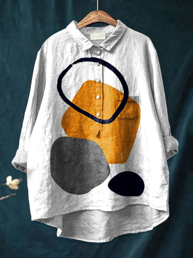 Sienna | Geometric Abstract Print Shirt