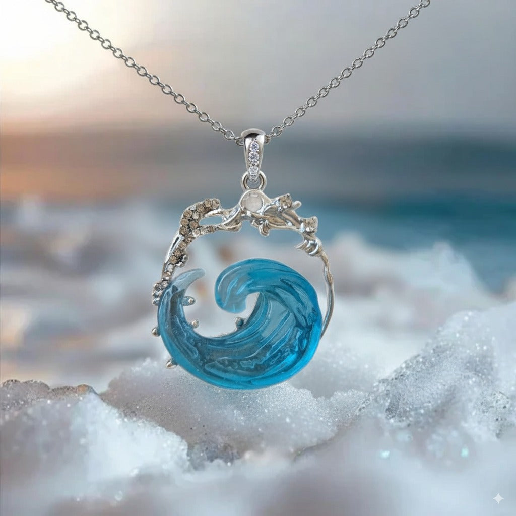Azure Pledge Necklace | White Gold
