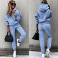 Soft Brushed Fleece Tracksuit for Women in Relaxed Fit