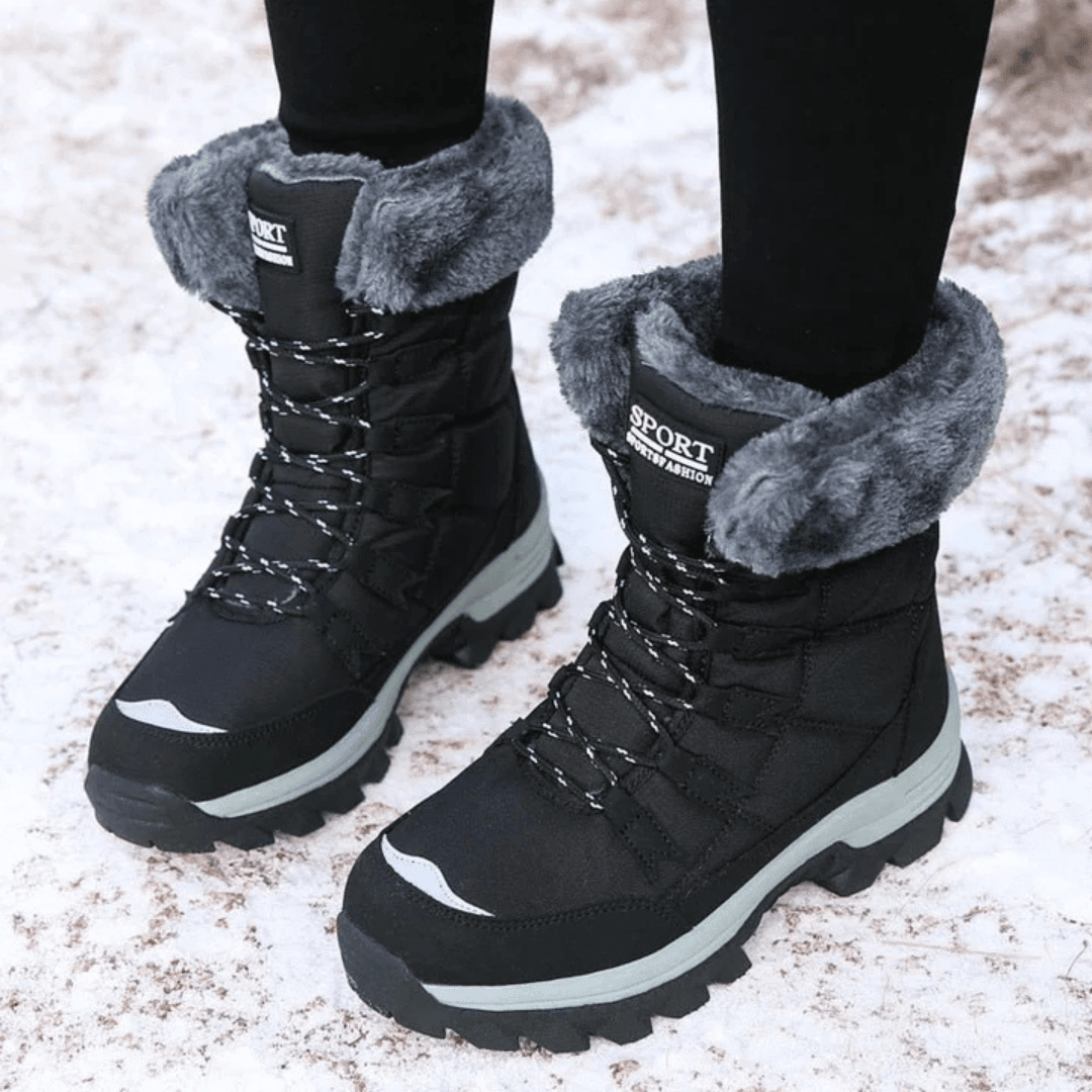 Thermal-Lined Waterproof Women's Boots for Snow and Rain