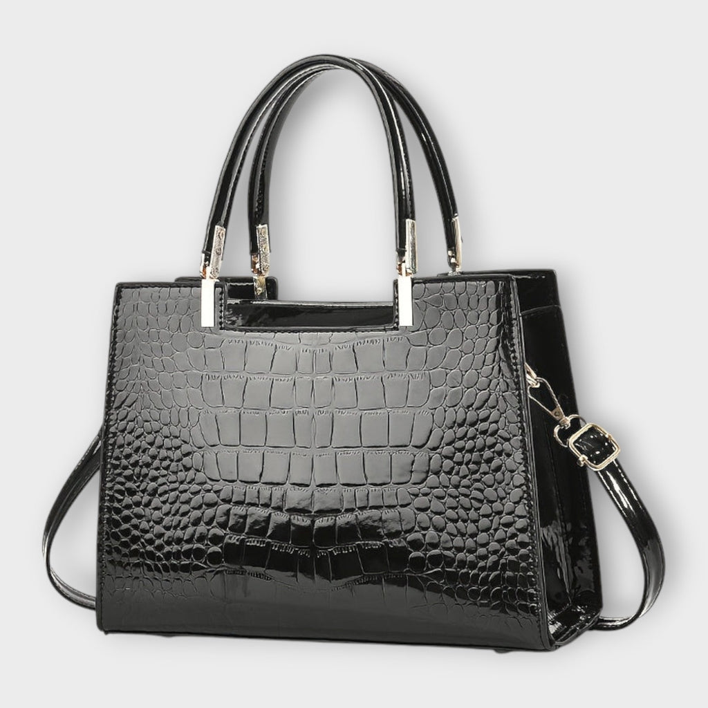 Erain - Shiny crocodile leather bag
