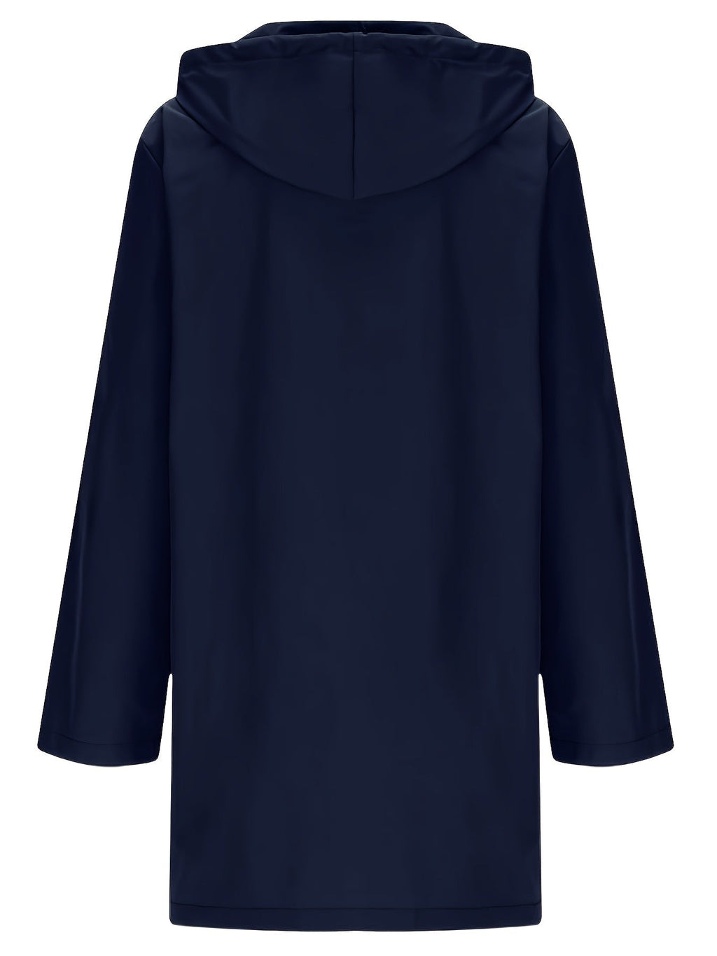 Effortless Trench Coat for Women with Hooded Button Front Longline Pocket Style