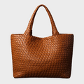 Handwoven Leather Tote in Six Seasonal Shades