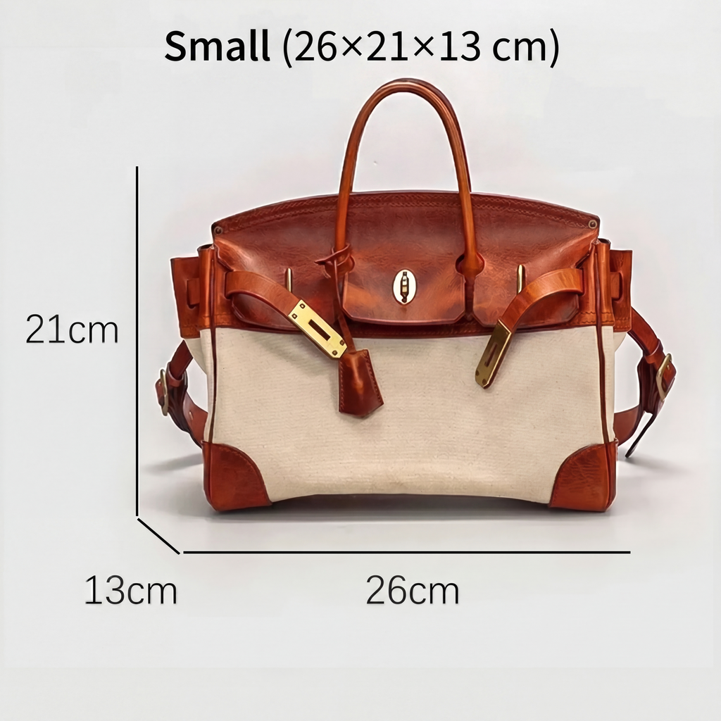 Dali | Two-Size Weekend Bag in Canvas and Leather