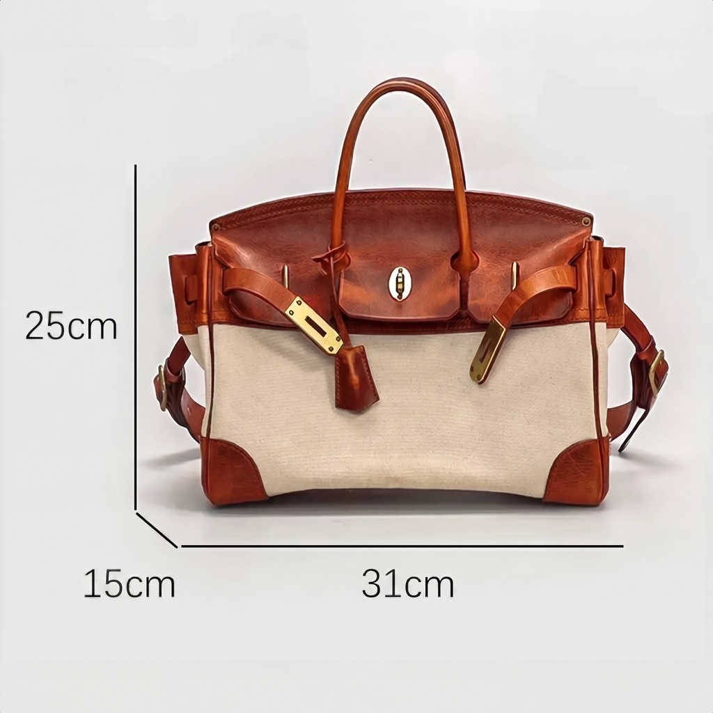Dali | Two-Size Weekend Bag in Canvas and Leather