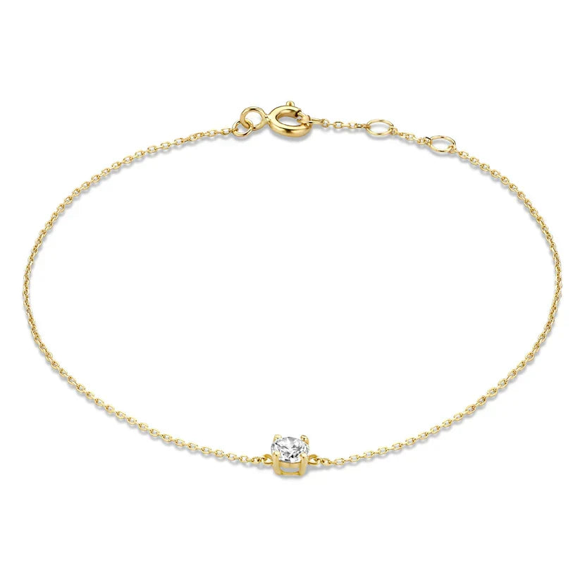 Cléa Stone Bracelet | White Gold